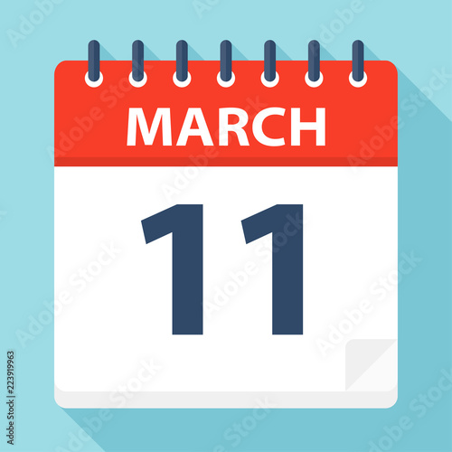 March 11 - Calendar Icon