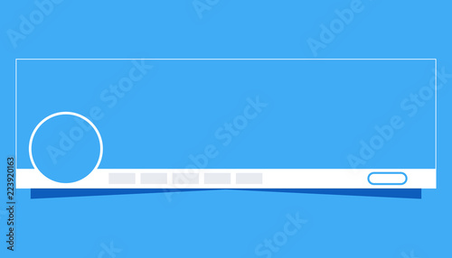 Banner template social media mockup illustration design