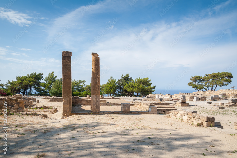 Ancient Kamiros, Hellenistic City mentioned by Homer, Greek Island of Rhodes, Rodos.