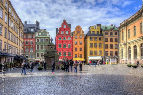 Stortorget square in Stockholm center, Sweden