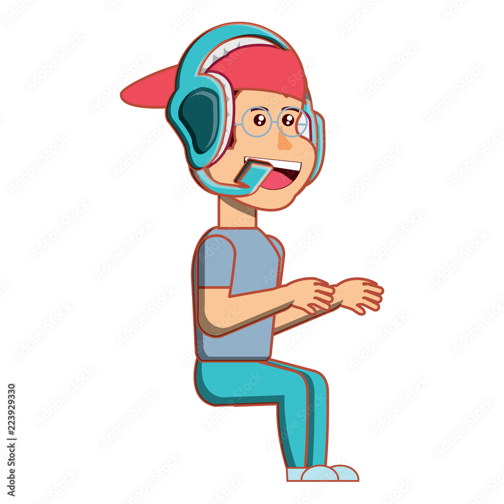 Fototapeta premium cartoon man icon 