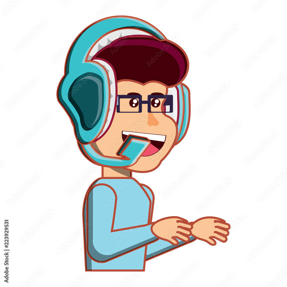 Obraz premium cartoon man icon 