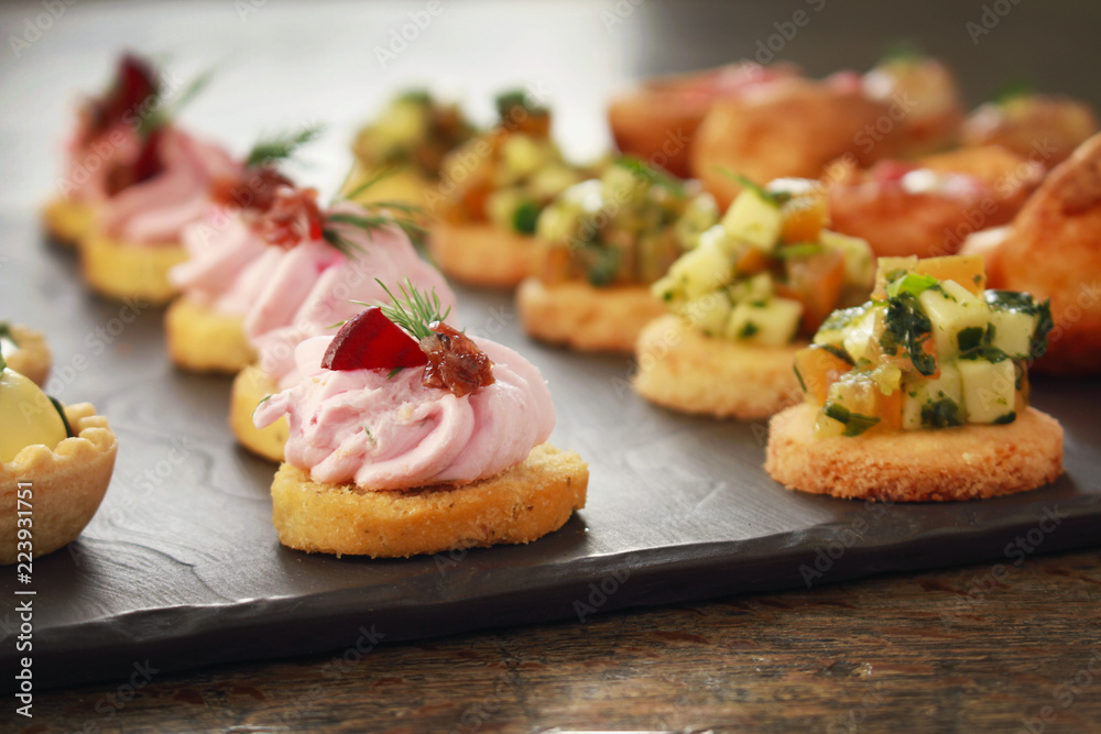 mixed canape selection platter