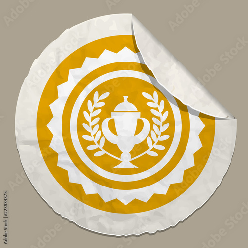 guaranty icon on paper label