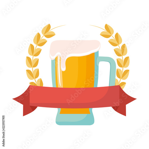 emblem with beer design