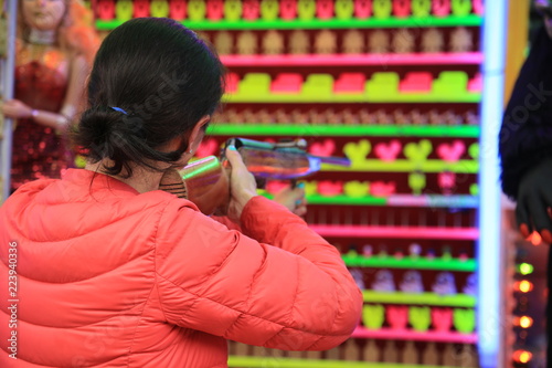 Photography carnival games, target shooting