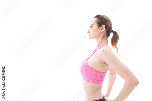 Young woman at gym