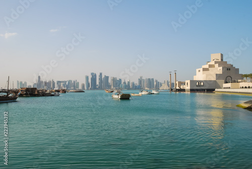 Doha arbour and city