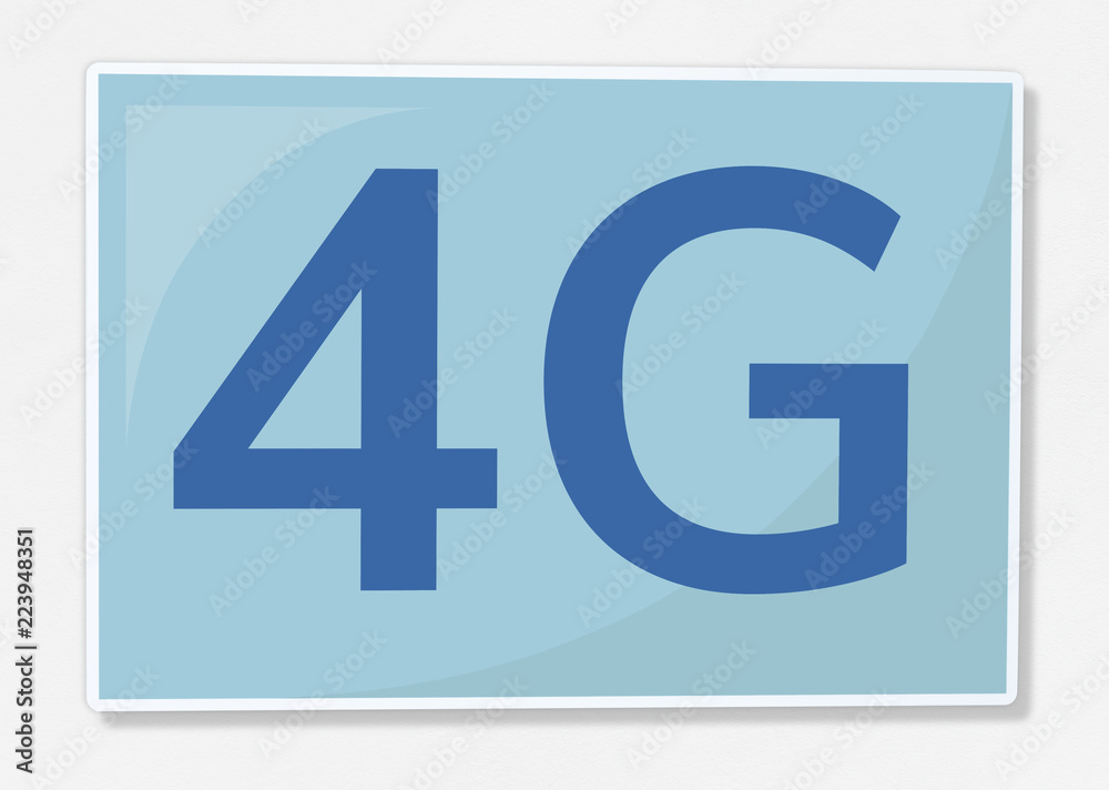4G network communication icon illustration 4G network communication icon illustration