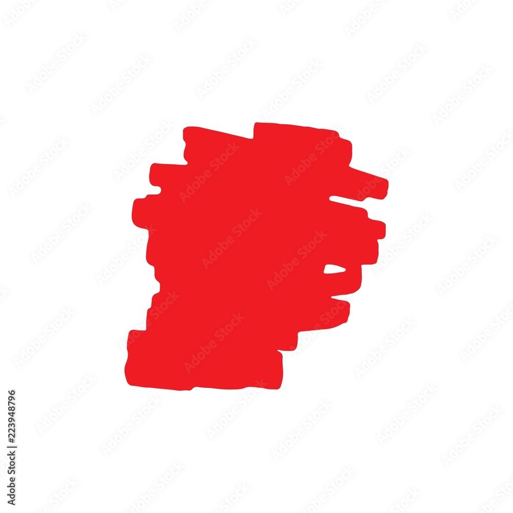 Red Brush Vector Template Design Illustration Red Brush Vector Template Design Illustration