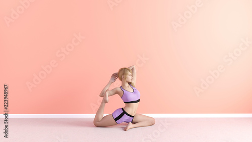 Mermaid Yoga Pose