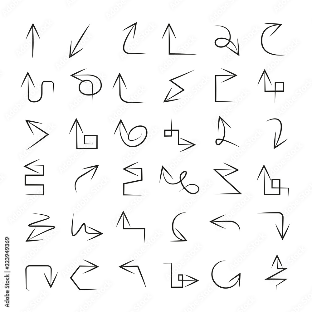 hand drawn arrows hand drawn arrows