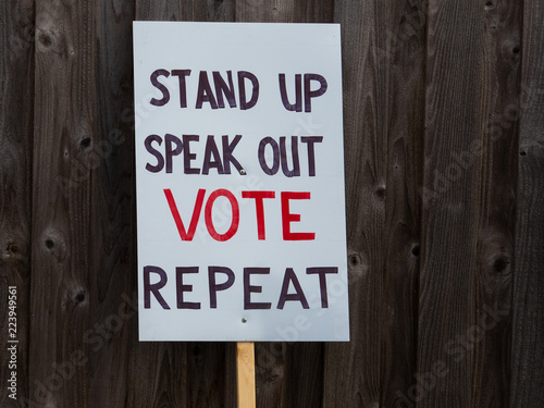 stand up speak out vote 