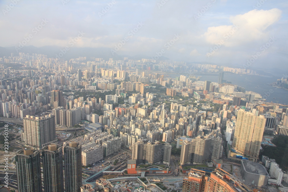 Bird’s Eye View of Kowloon, Hong Kong