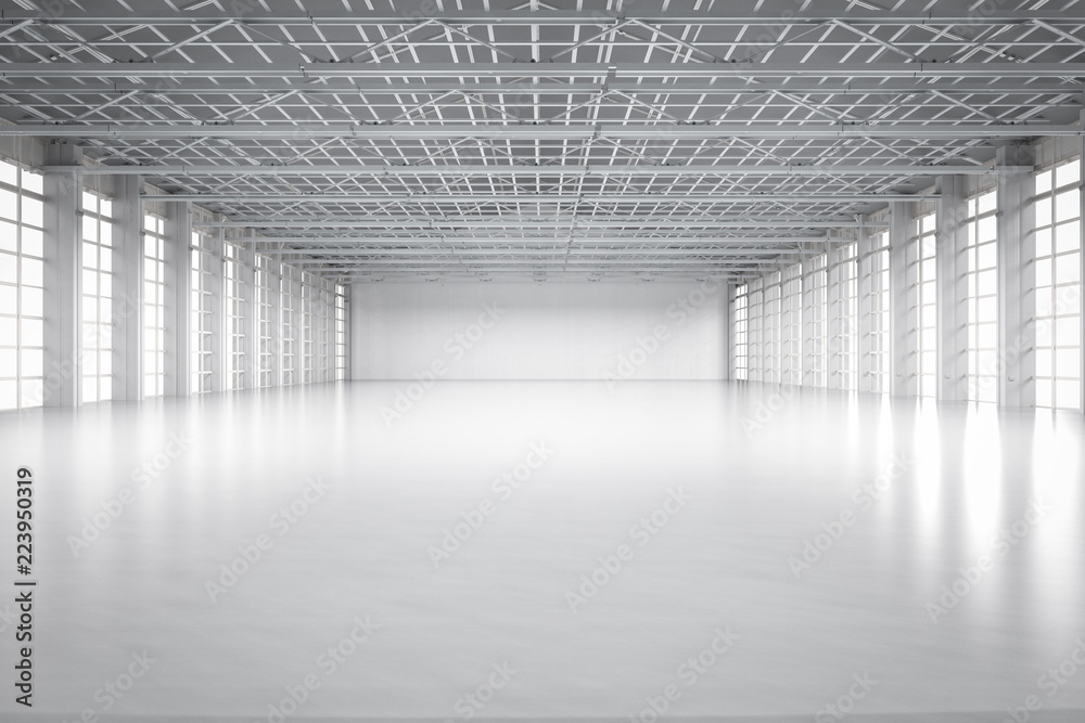 © phonlamaiphoto - empty factory interior