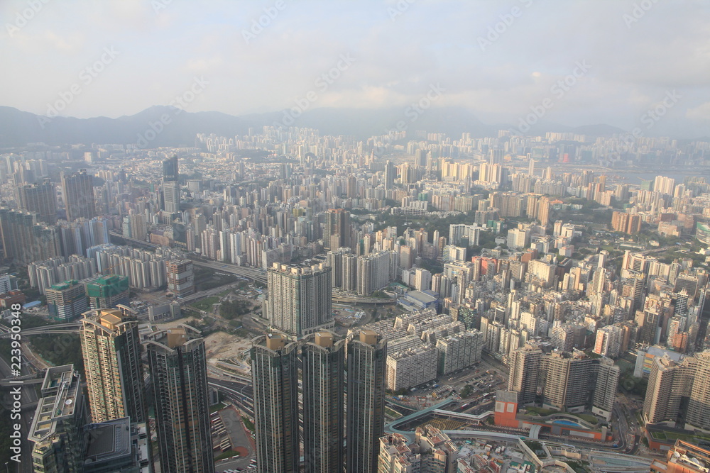 Bird’s Eye View of Kowloon, Hong Kong