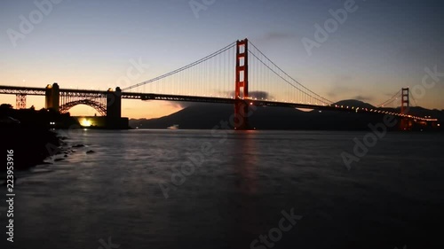 San Fransisco Golden Gate Sunset Timelapse
