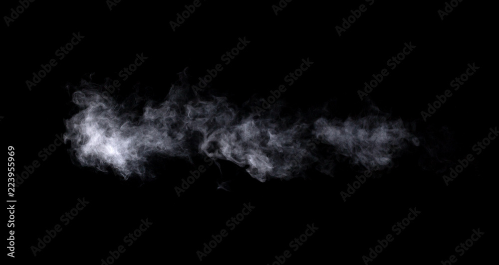 Obraz premium Abstract steam on a black background.