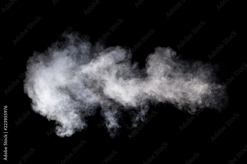 Abstract steam on a black background. Abstract steam on a black background.
