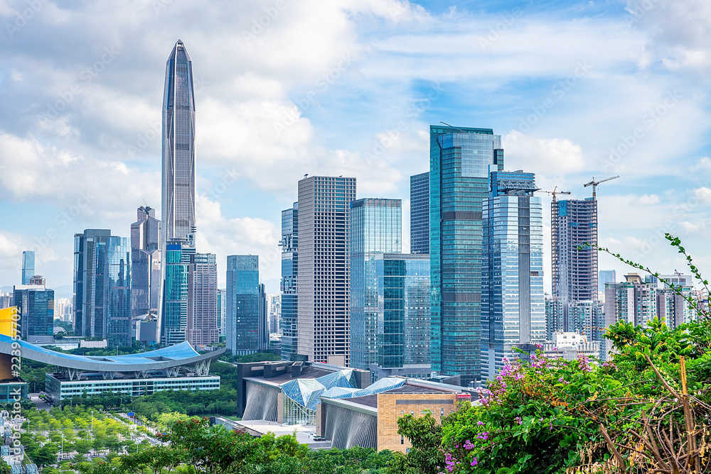 Shenzhen Futian CBD skyline