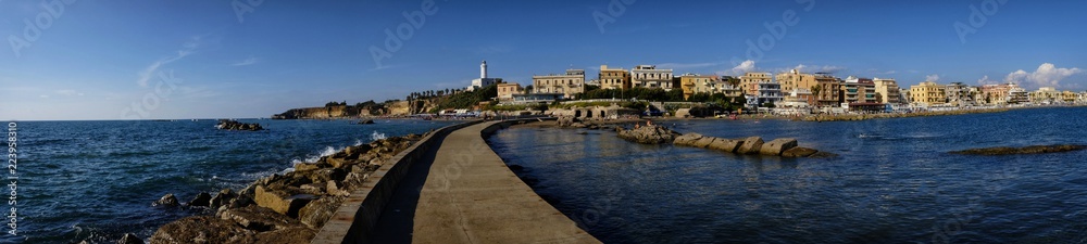 panorama of the city of Anzio