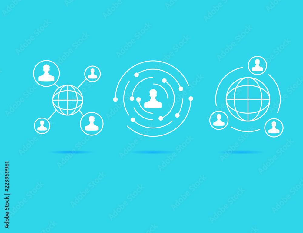 people connection, social network concept people connection, social network concept