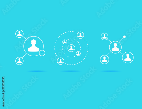 people connection, social network concept
