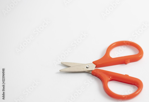 little scissor isolated on the white background