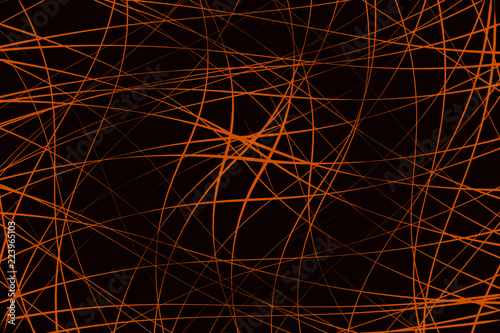 Random chaotic lines abstract geometric pattern / texture. Modern, contemporary art-like illustration