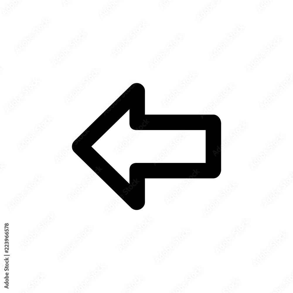 Arrow left vector icon isolated on background. Trendy sweet symbol. Pixel perfect. illustration EPS 10. Arrow left vector icon isolated on background. Trendy sweet symbol. Pixel perfect. illustration EPS 10.