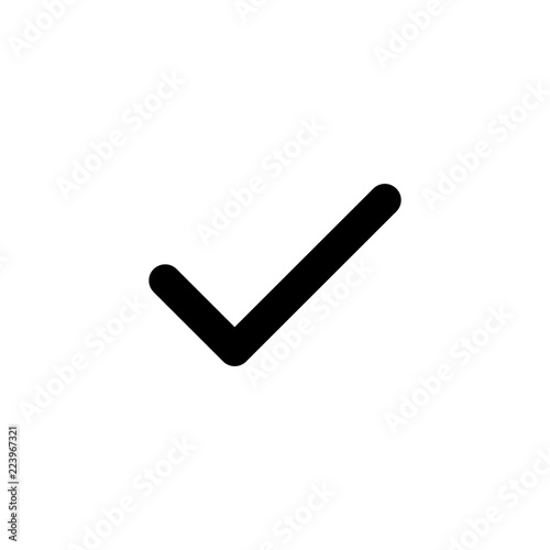 Checkmark vector icon isolated on background. Trendy sweet symbol. Pixel perfect. illustration EPS 10.