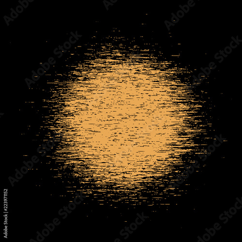 Halftone. Black circle. Circle halftone. Gradient design background. Glitch. Vector illustration