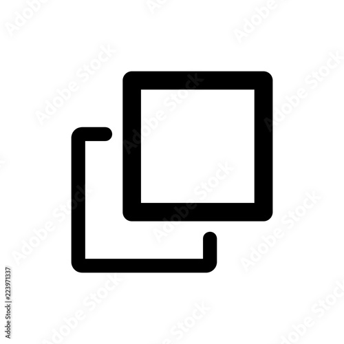 Duplicate vector icon isolated on background. Trendy sweet symbol. Pixel perfect. illustration EPS 10.