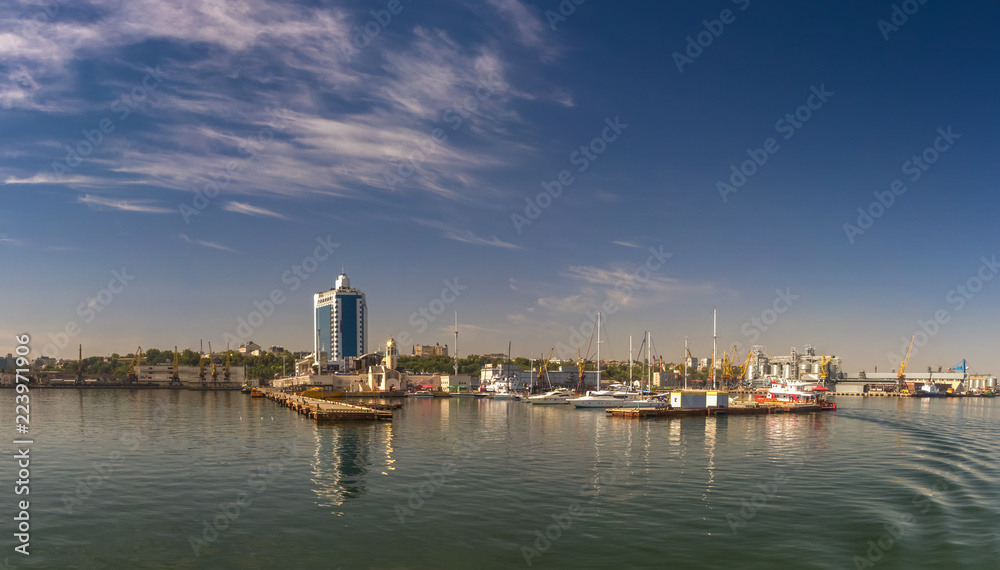 Coast of Odessa panoramic view