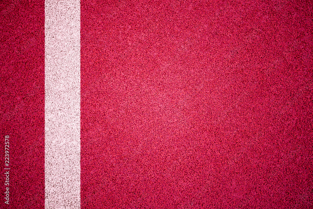 Fototapeta premium red running racetrack