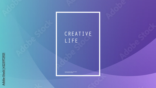 Gradient Wallpaper, Background, Flyer or Cover Design for Your Business with Purple and Green Abstract Pattern - Applicable for Reports, Presentations, Placards, Posters - Creative Vector Template