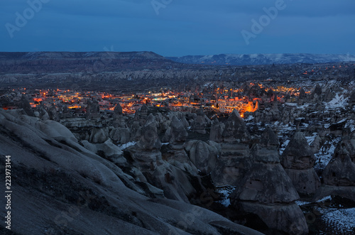 Cappadocia goreme at night