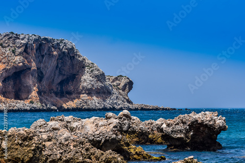 Panoramic View of Mediterranean Moroccan Coast, Belyounech City photo