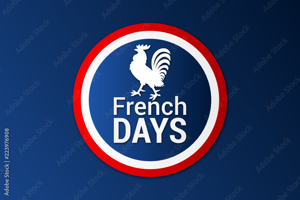 Naklejka premium les french days - french days