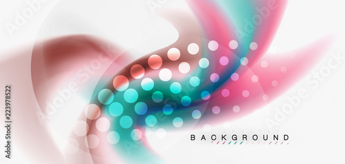 Fluid flowing wave abstract background