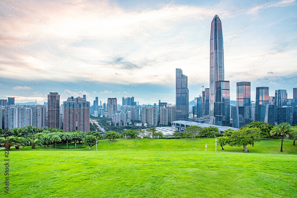 Shenzhen Futian CBD skyline