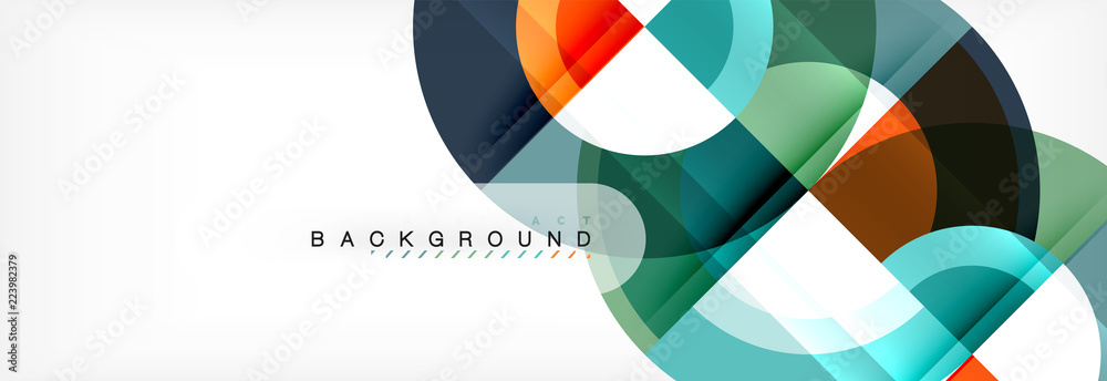 Vector circular geometric abstract background Vector circular geometric abstract background