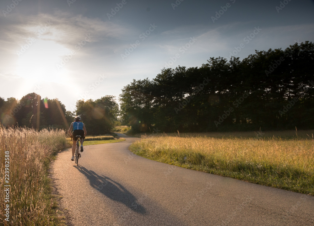 Cycling in the countryside of Italy