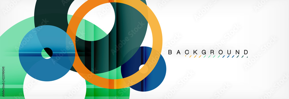 Geomtric modern backgrounds, rings abstract template Geomtric modern backgrounds, rings abstract template