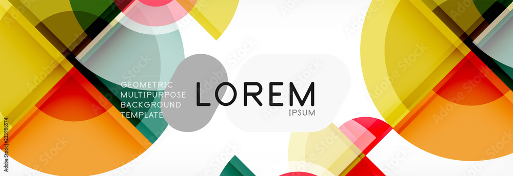 Abstract background bright circles geometric design Abstract background bright circles geometric design