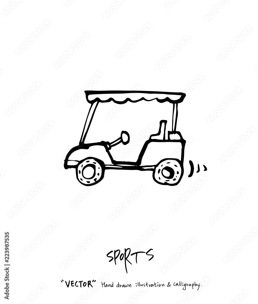 Fototapeta premium 스포츠 포스터 / 손으로 그린 스포츠 그림