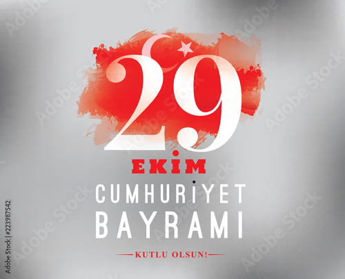 Turkey republic day - 29 ekim Cumhuriyet Bayrami kutlu olsun. photo