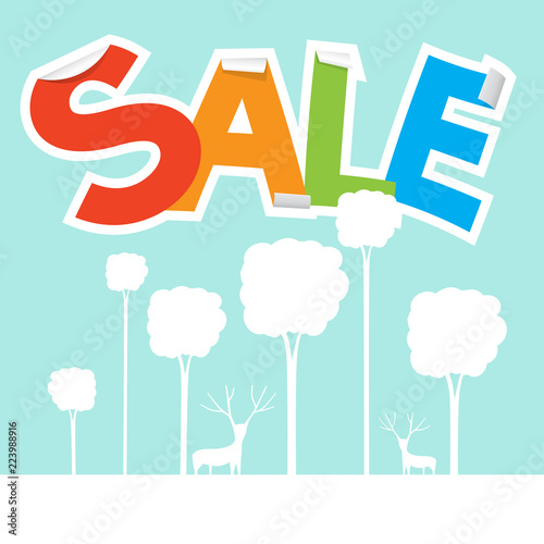 Winter Sale Vector Design