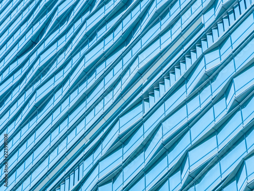 Abstract window glass exterior of architecture office building