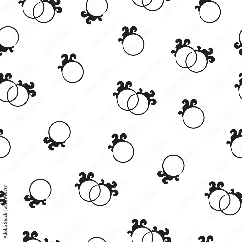 seamless pattern with abstract circles vector - black and white pattern seamless pattern with abstract circles vector - black and white pattern